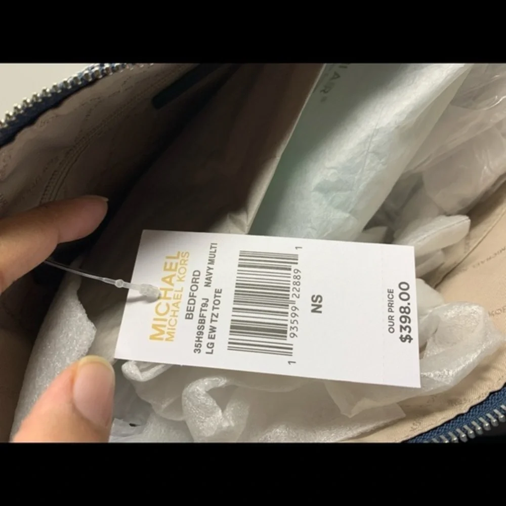 Michael kors Bedford large EW tote bag navymulti